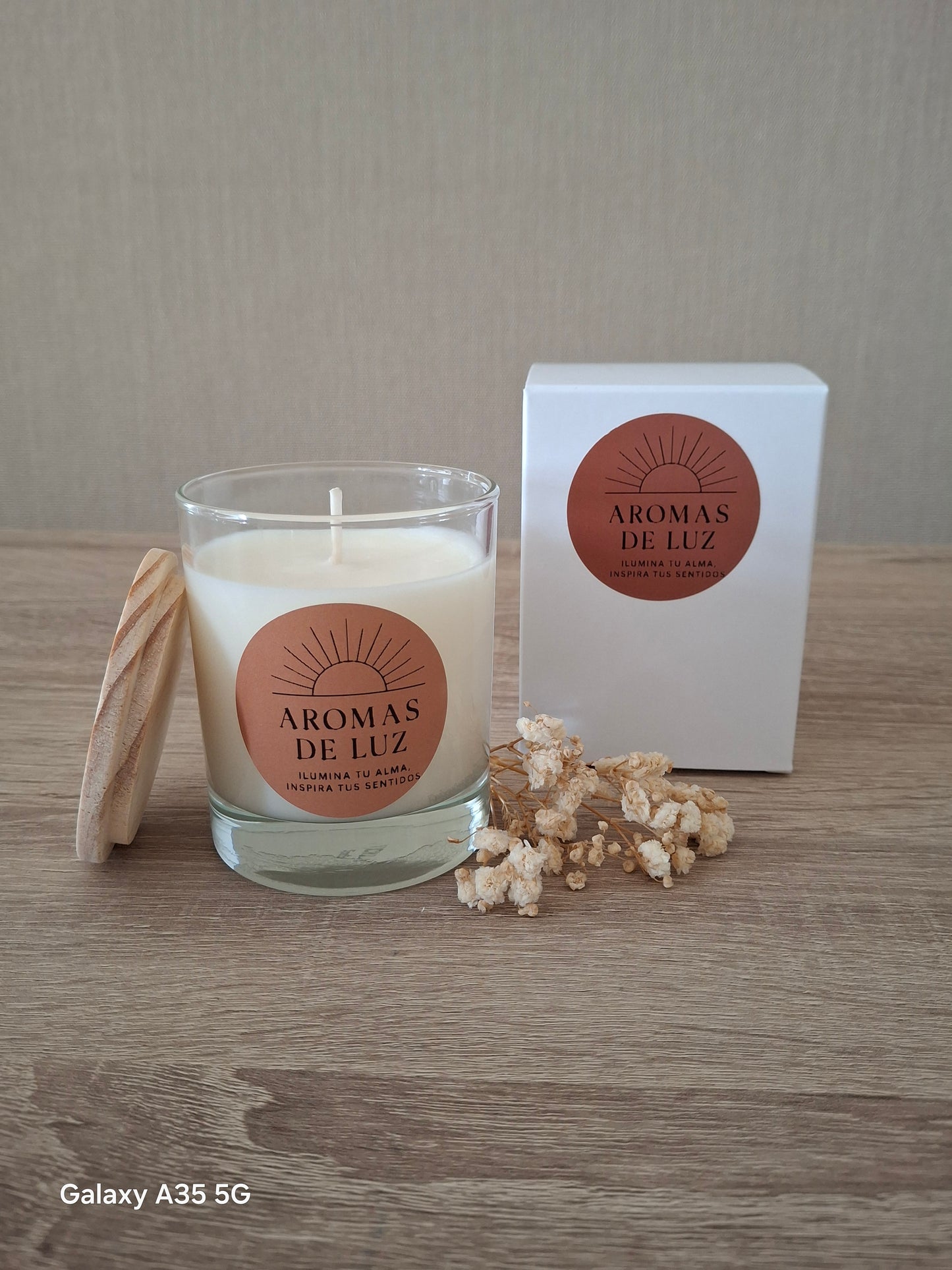Vela Aromática de Higo - 180g, 25h Duración