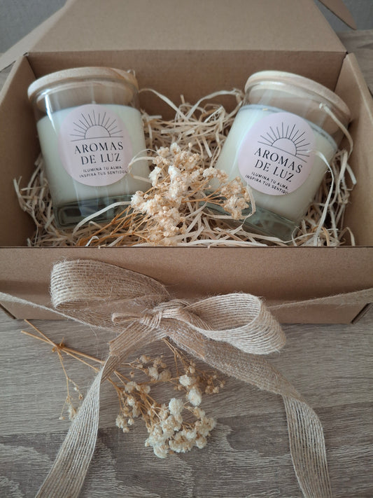 Pack de dos velas aromáticas - Selecciona dos aromas